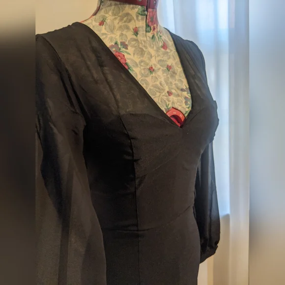 Black pencil dress size Small - Picture 6 of 16